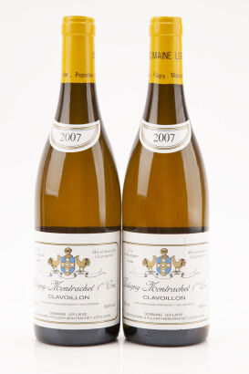 (2) 2007 Domaine Leflaive Puligny Montrachet 1er Cru Clavoillon, Cote de Beaune