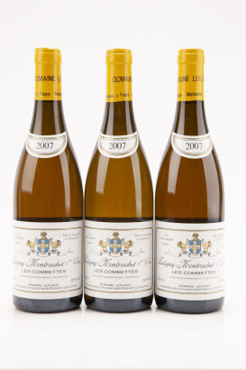 (3) 2007 Domaine Leflaive Puligny Montrachet 1er Cru Les Combettes, Cote de Beaune