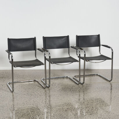 A Set Of Three Mark Stam Style Chairs