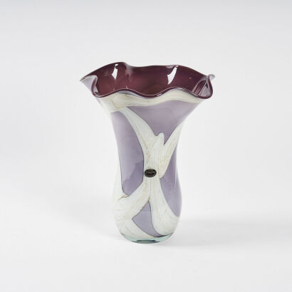 A Vintage Krosno Jozefina Handkerchief Vase