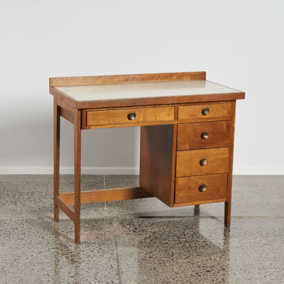 A 1960s Oak Writing Desk