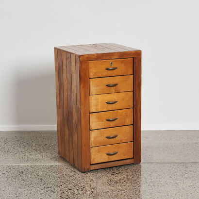 A Rimu Set Of Drawers