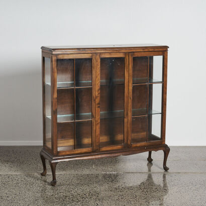 An Antique China Display Cabinet