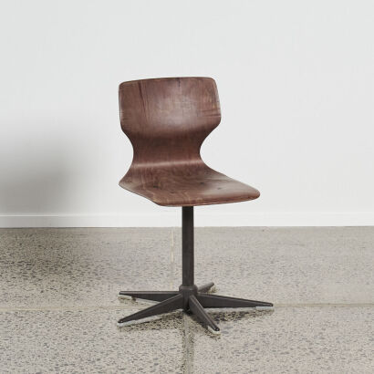 A Vintage Jahre Von Thur-On Industrial Childs Chair