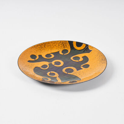 A Mid-Century Enamel Bowl Inspired By NZ Maori Rock Art