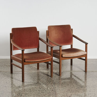 A Pair of Mid-Century Armchairs