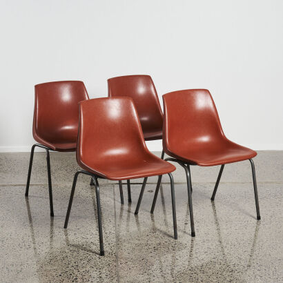 A Set Four Hobnob Chairs By Sebel