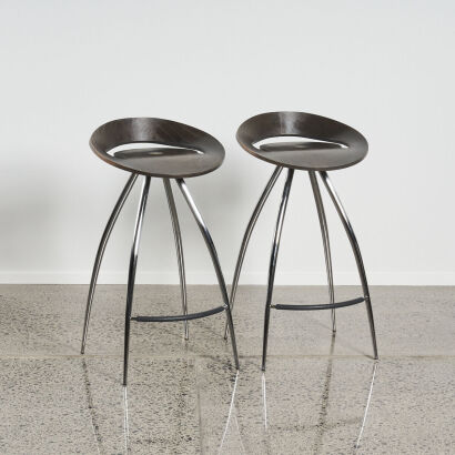 A Pair Of Lyra Barstools For Magis By Design Group Italia