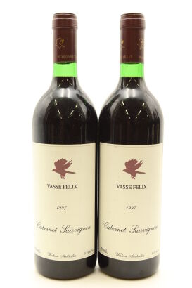 (2) 1997 Vasse Felix Estate Cabernet Sauvignon, Margaret River