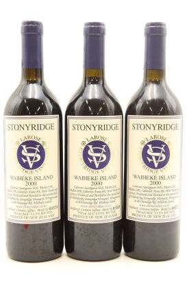 (3) 2000 Stonyridge Vineyard Larose, Waiheke Island [BC95]