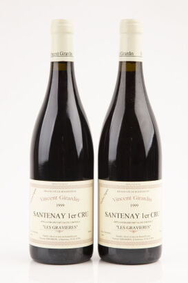 (2) 1999 Vincent Girardin Santenay 1er Cru Les Gravieres, Cote de Beaune