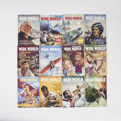 A Collection of Twelve Vintage 1960's Wide World Magazines