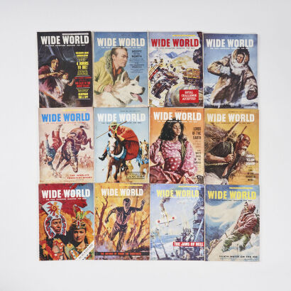 A Collection of Twelve Vintage 1960's Wide World Magazines