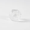 An Art Glass Candle Holder With An Ice Form