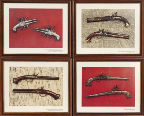 A Set of Four Gun Prints