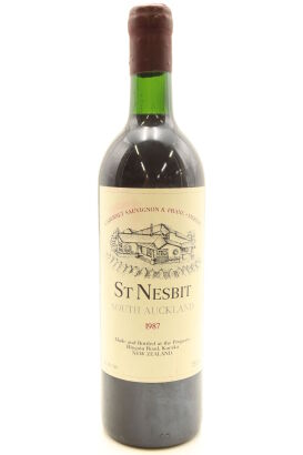 (1) 1987 St Nesbit Cabernet - Merlot - Petit Verdot, Auckland