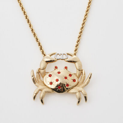 Christian Dior Crab Necklace