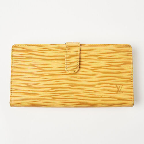 Louis Vuitton Yellow Epi Continental Viennois Wallet