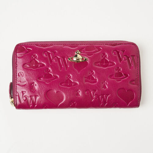 Vivienne Westwood Pink Zippy Wallet