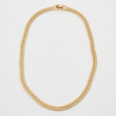 Monet Herringbone Chain Necklace