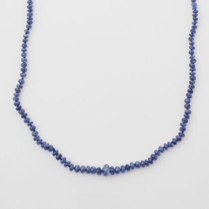 55cm Sapphire Bead Necklace