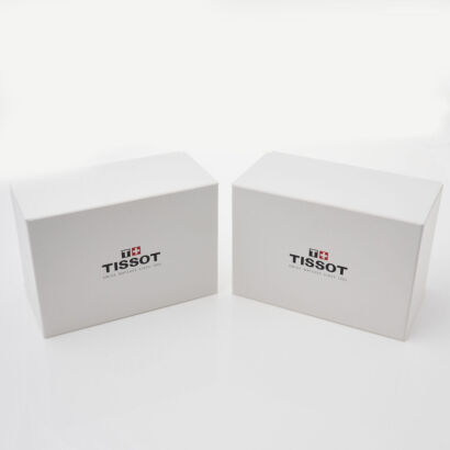 Two, Tissot double watch storage boxes