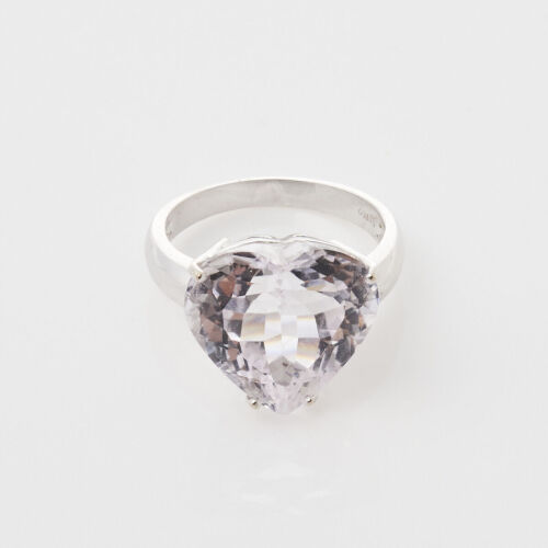 18ct White Gold, Kunzite Cocktail Ring