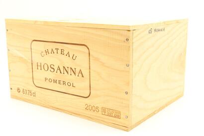 (6) 2005 Chateau Hosanna, Pomerol [JR17.5] [RP98] [WS96] [WE95] (OWC)