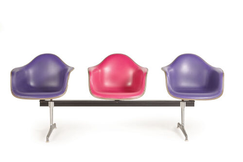 A Striking Charles and Ray Eames Tandem Seat