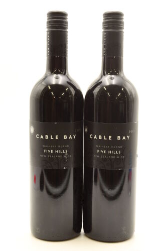 (2) 2017 Cable Bay Five Hills Merlot - Malbec - Cabernet Sauvignon, Waiheke Island