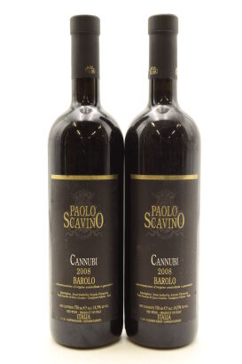 (2) 2008 Paolo Scavino Cannubi, Barolo DOCG [JR17] [RP96]