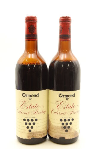 (2) 1976 Ormond Estate Cabernet Pinotage, Gisborne (LS) (BSL)