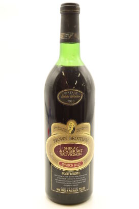 (1) 1970 Brown Brothers 'Everton Hills' Shiraz Cabernet Sauvignon, Victoria (US)