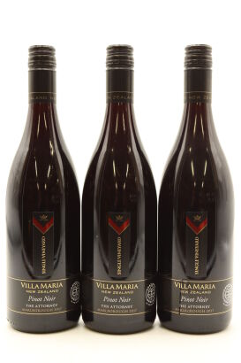 (3) 2017 Villa Maria Single Vineyard The Attorney Pinot Noir, Marlborough