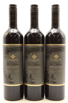 (3) 2020 Allegiance Wines The Artisan Reserve Barossa Valley Shiraz, Australia