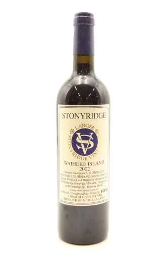 (1) 2002 Stonyridge Vineyard Larose, Waiheke Island