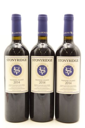 (3) 2014 Stonyridge Vineyard Larose, Waiheke Island