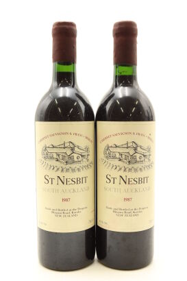 (2) 1987 St Nesbit Cabernet - Merlot - Petit Verdot, Auckland