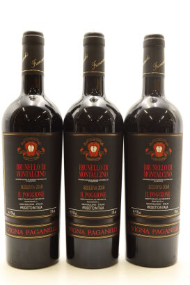 (3) 2010 Il Poggione Vigna Paganelli, Brunello di Montalcino Riserva DOCG [JR17] [RP98] [WS94]