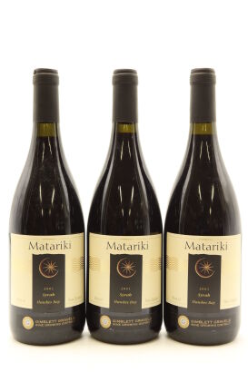 (3) 2001 Matariki Syrah, Hawke's Bay