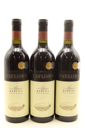 (3) 2001 Taylors Wakefield Estate Merlot, Clare Valley