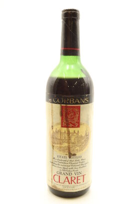 (1) 1972 Corbans Claret Cabernet sauvignon, Henderson Valley (MS)