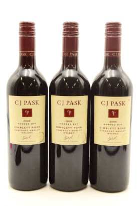 (3) 2008 Pask Gimblett Road Cabernet Sauvignon - Merlot - Malbec, Hawke's Bay