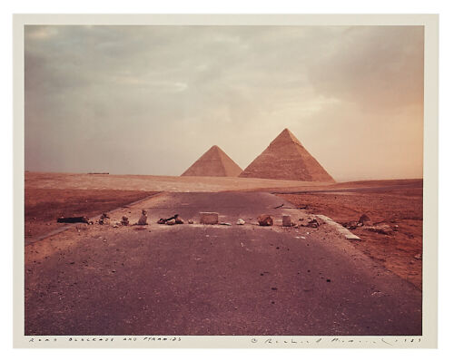 RICHARD MISRACH, Road Blockade and Pyramids,1989