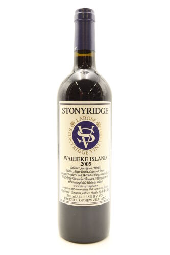 (1) 2005 Stonyridge Vineyard Larose, Waiheke Island