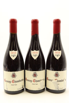 (3) 2010 Domaine Fourrier Gevrey-Chambertin Vieilles Vignes, Cote de Nuits [JR17.5]