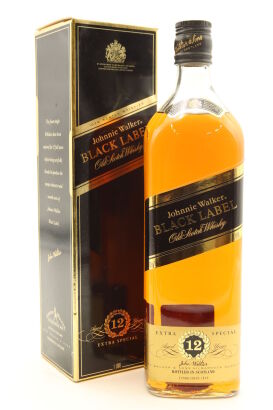 (1) Johnnie Walker Black Label 12 Year Old Blended Scotch Whisky, 43% ABV, 1000ml, Circa 1990s (GB)