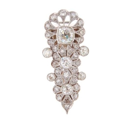 An Edwardian Diamond Clip
