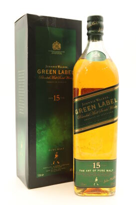 (1) Johnnie Walker Green Label 15 Year Old Blended Malt Scotch Whisky, 43% ABV, 1500ml