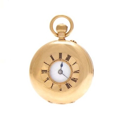 18ct Half Hunter Pocket Watch *